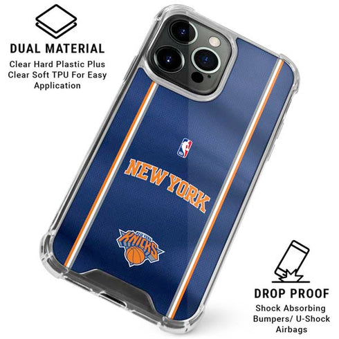 NBA New York Knicks Jersey iPhone 16 Pro Max Clear Case